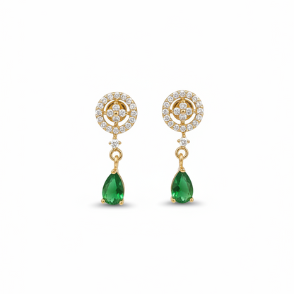 92.5 silver gold plated classy earrings