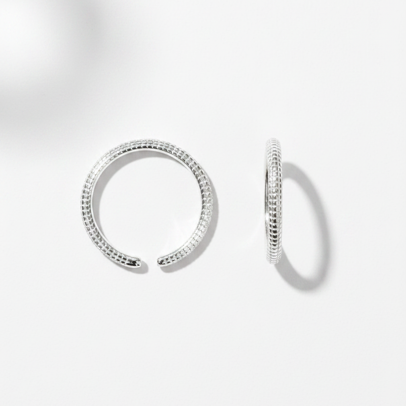92.5 Silver Toe Rings | Stylish Smooth Design | Elegant Jewellery