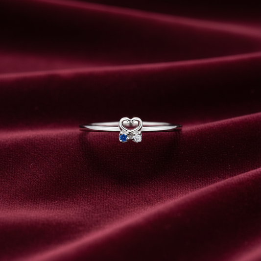 92.5 Silver Mini Heart Ring for Women Size 15 | Stylish Cute Love Design | Elegant Jewellery