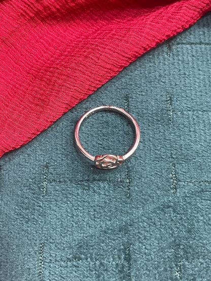 92.5 Silver Simple Flower Ring for Women Size 12 | Stylish Delicate Design | Elegant Fashion Jewellery