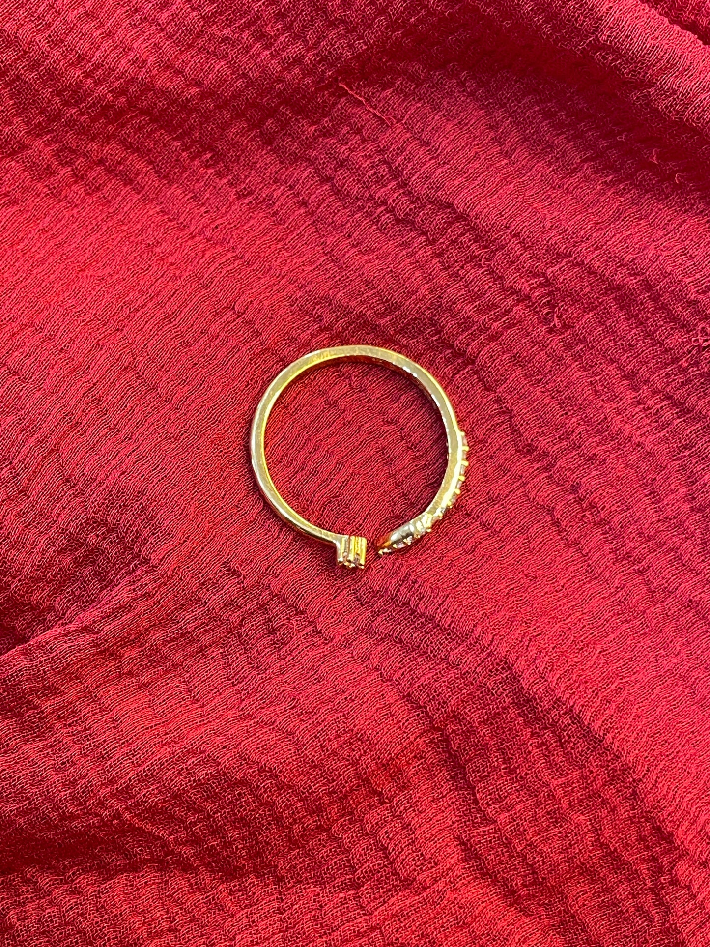 92.5 Silver Gold Plated Simple Minimal Ring for Women | Elegant Jewellery