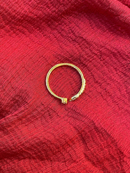 92.5 Silver Gold Plated Simple Minimal Ring for Women | Elegant Jewellery