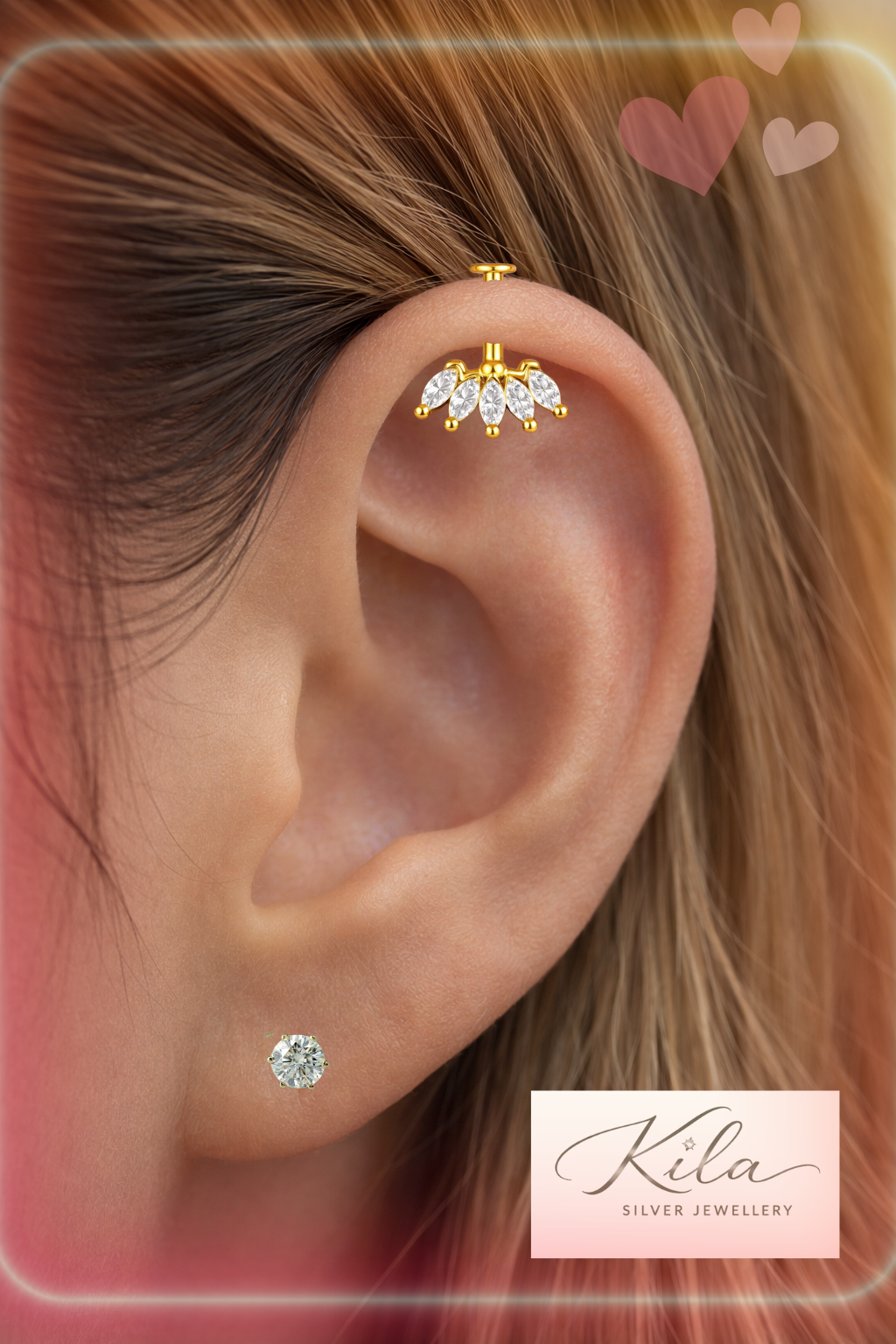 92.5 Silver Five Leaf Bugadi | Classic Floral Design | Jewellery