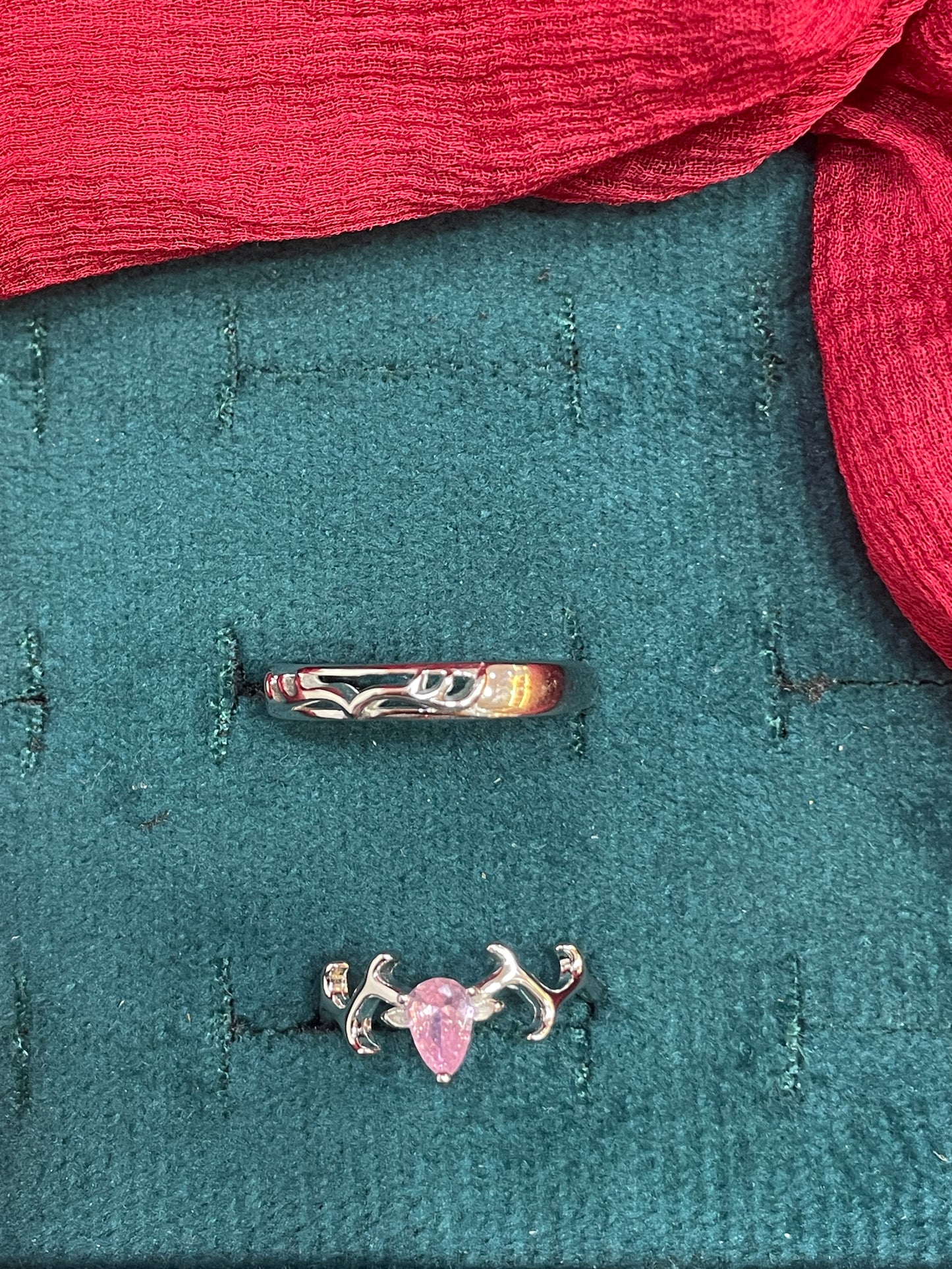 92.5 Silver ring size 12 And 21