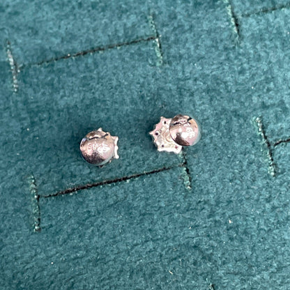92.5 Silver Ruby Star Studs Pair