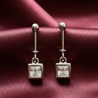 92.5 Silver Square Bugadi Pair