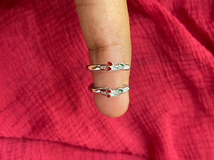 Silver Kids Cherry Bali Earrings