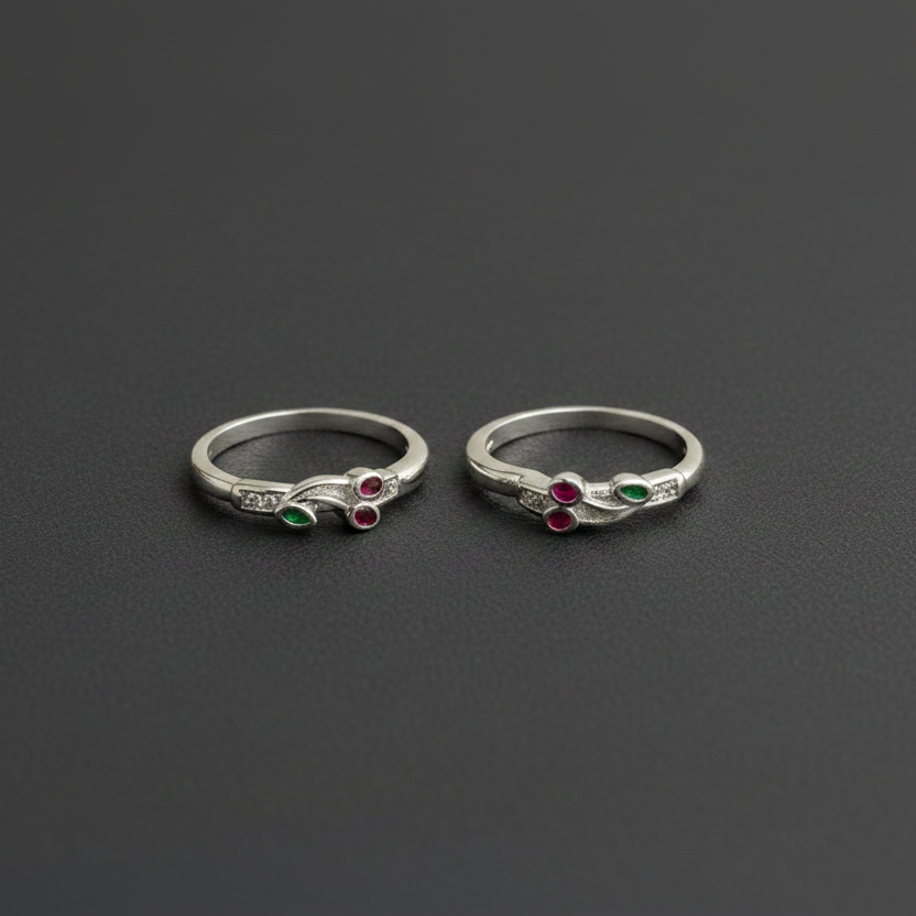 Silver Kids Cherry Bali Earrings