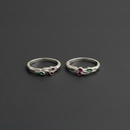 Silver Kids Cherry Bali Earrings