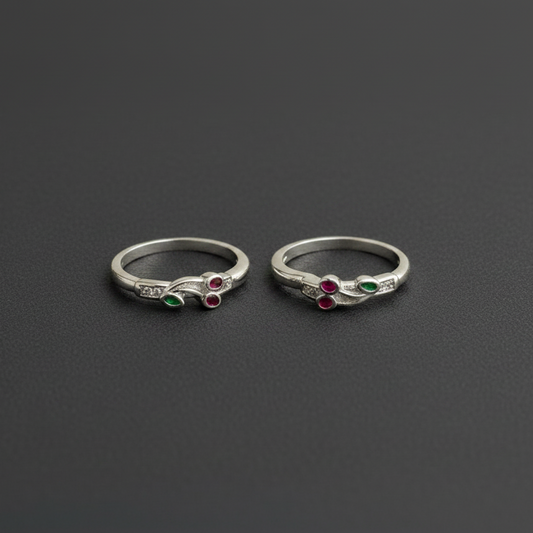 Silver Kids Cherry Bali Earrings