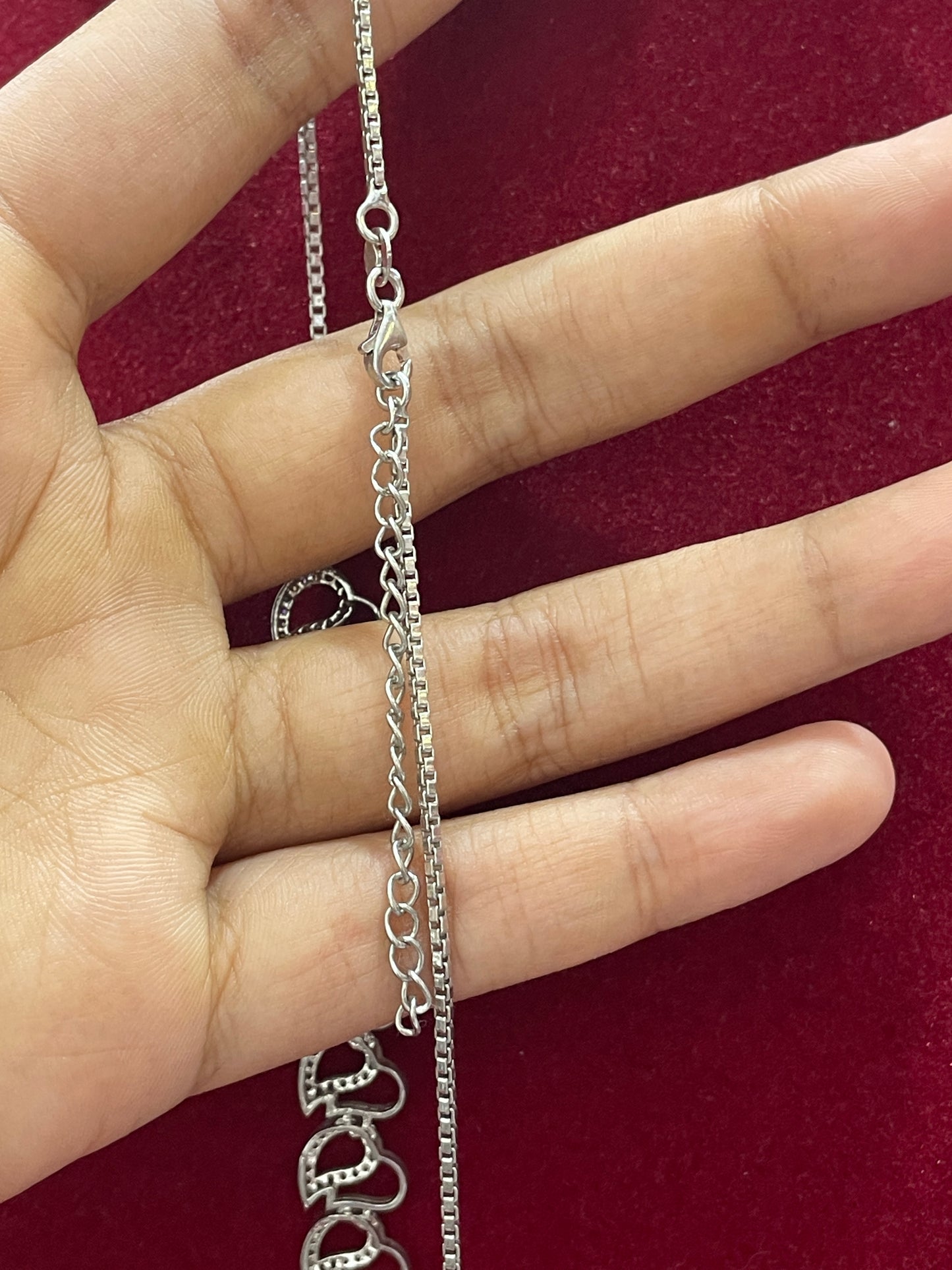 92.5 Silver Trendy Stylish Necklace for Women 18 Inches | Modern Elegant Design | Everyday Wear Jewellery
