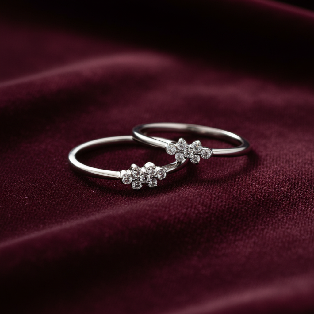 925 Silver Cute Toe rings
