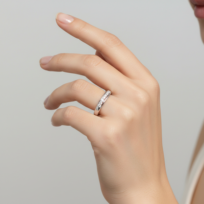92.5 silver stylish classy ring size 11