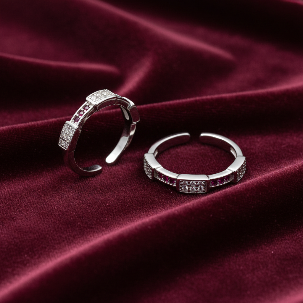 92.5 silver toe rings 