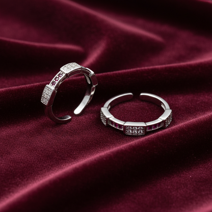 92.5 silver toe rings 
