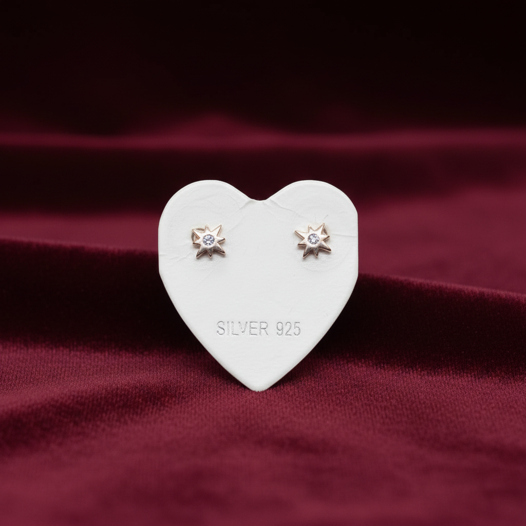 92.5 silver second studs earrings 