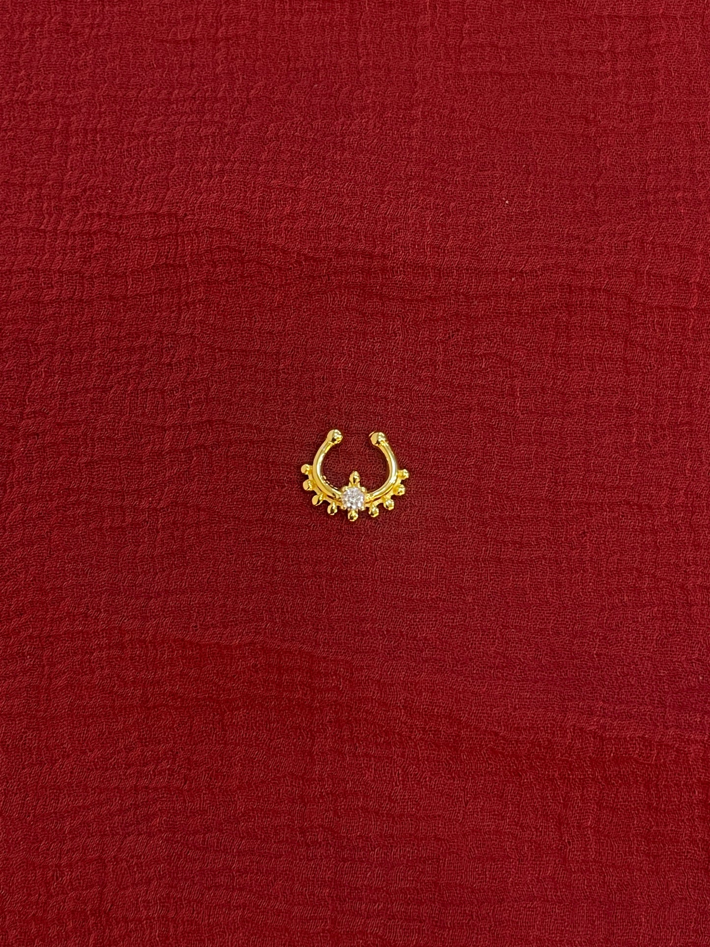 92.5 Silver Gold Plated Trendy Septum