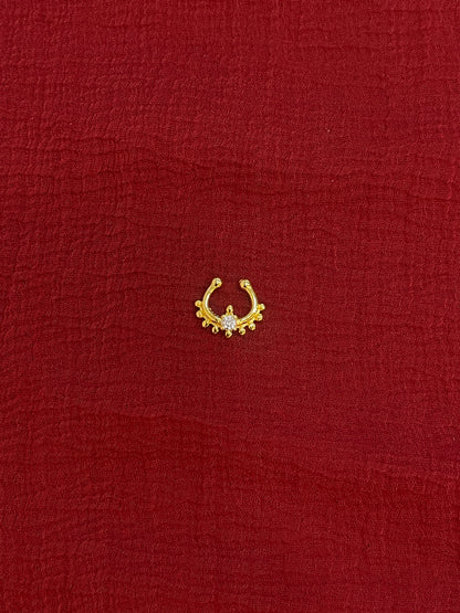 92.5 Silver Gold Plated Trendy Septum