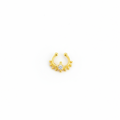 92.5 Silver Gold Plated Trendy Septum