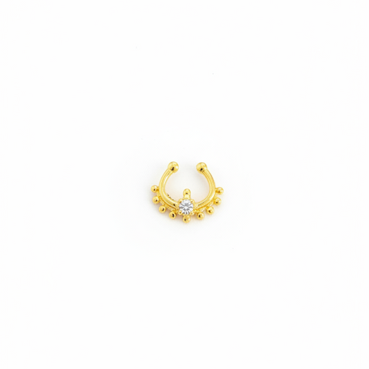 92.5 Silver Gold Plated Trendy Septum