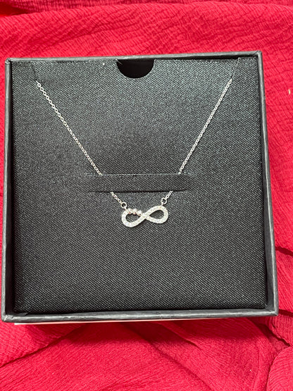 92.5 Silver Italian Infinity Chain 18.5 Inches | Classy Premium Smooth Design | Jewellery
