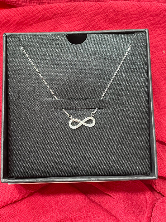92.5 Silver Italian Infinity Chain 18.5 Inches | Classy Premium Smooth Design | Jewellery