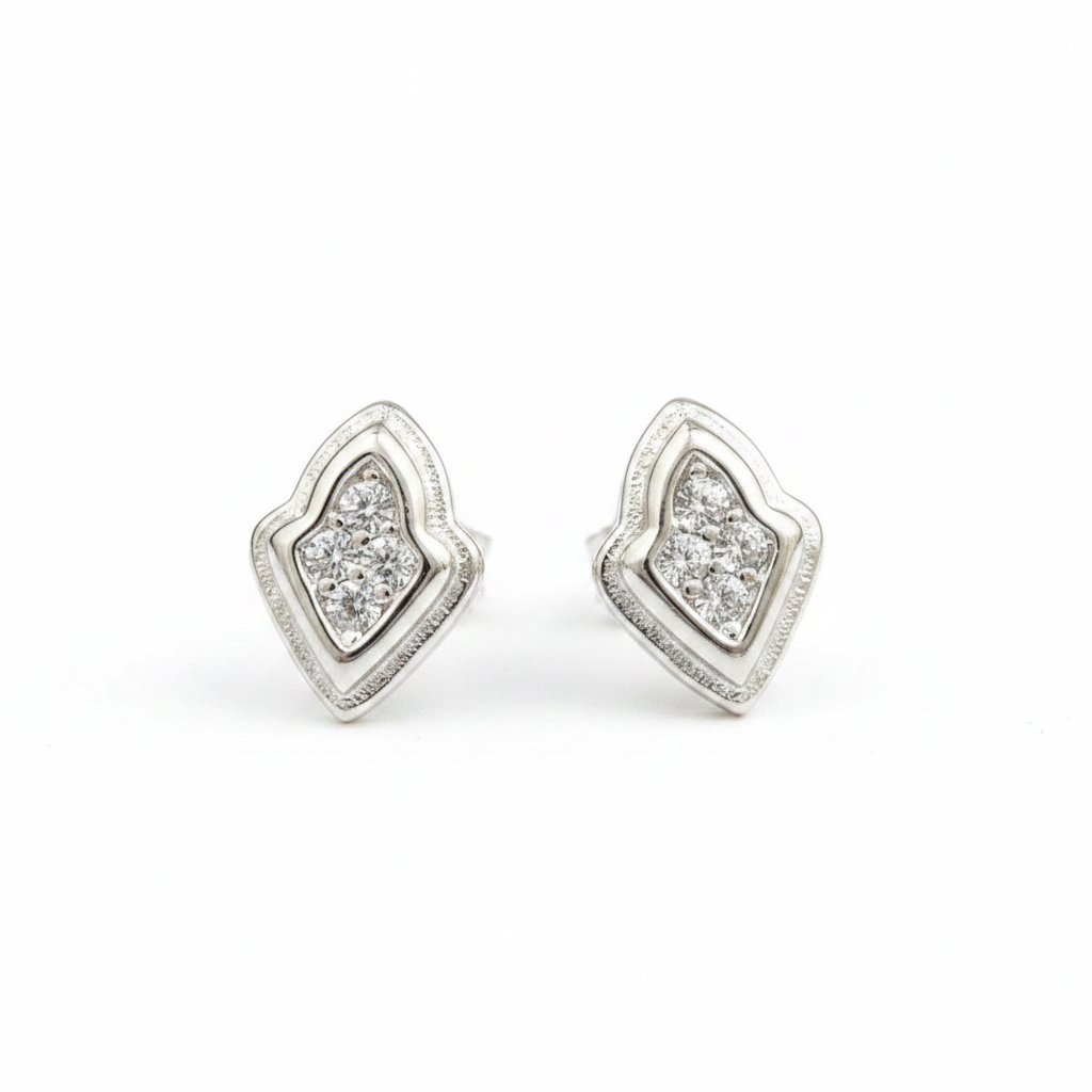 92.5 Silver Simple Earrings for Women | Stylish Minimal Design | Elegant Everyday Jewellery