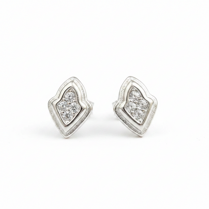 92.5 Silver Simple Earrings for Women | Stylish Minimal Design | Elegant Everyday Jewellery