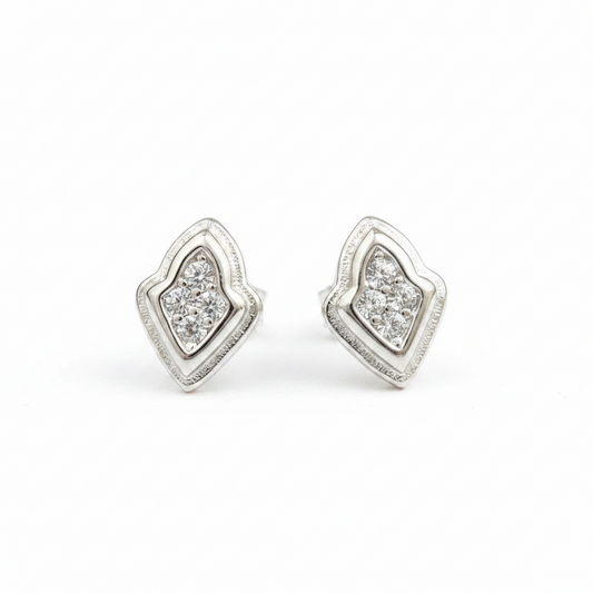 92.5 Silver Simple Earrings for Women | Stylish Minimal Design | Elegant Everyday Jewellery