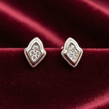 92.5 Silver Simple Earrings for Women | Stylish Minimal Design | Elegant Everyday Jewellery