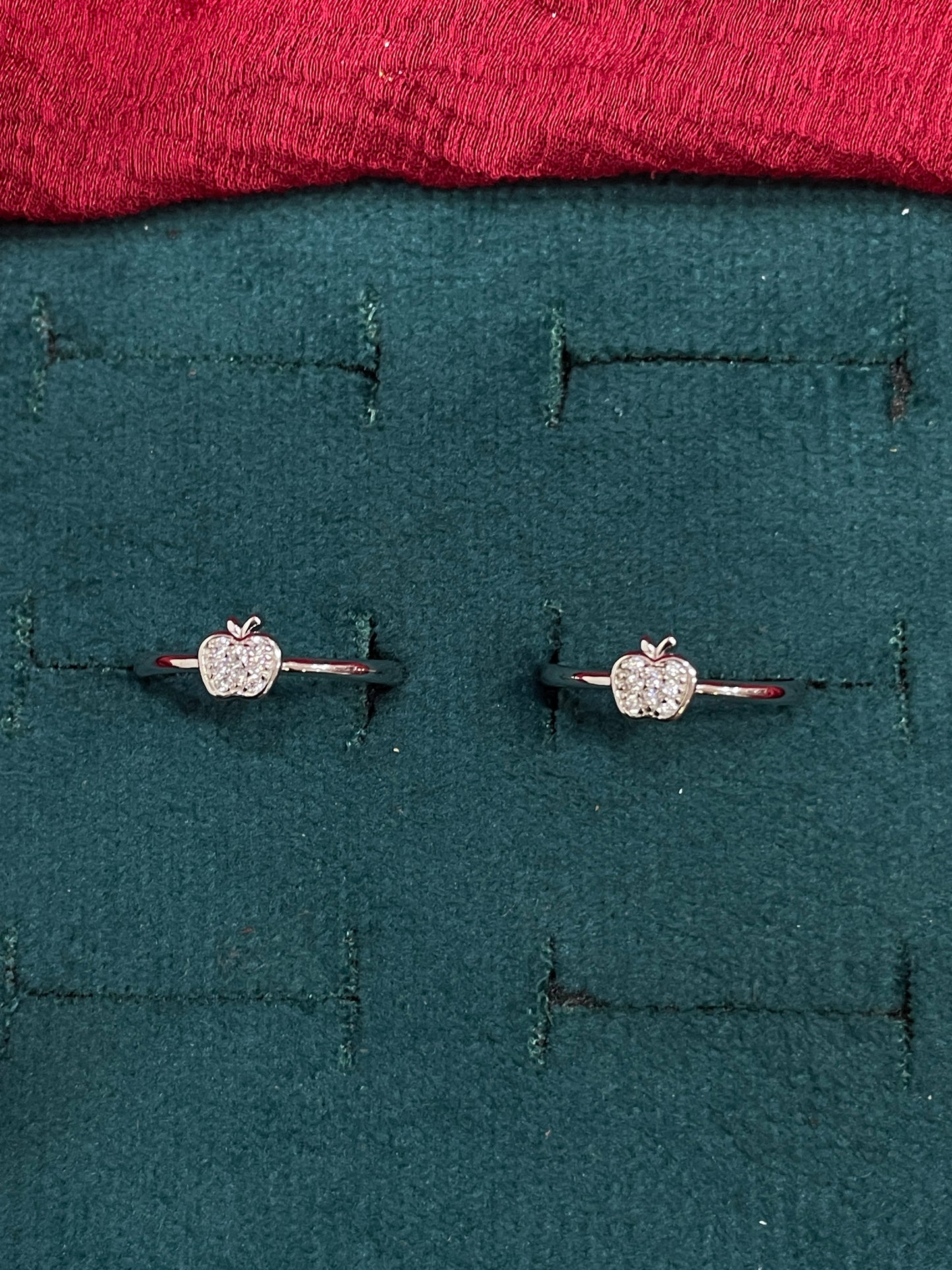 925 Silver Apple Toe rings