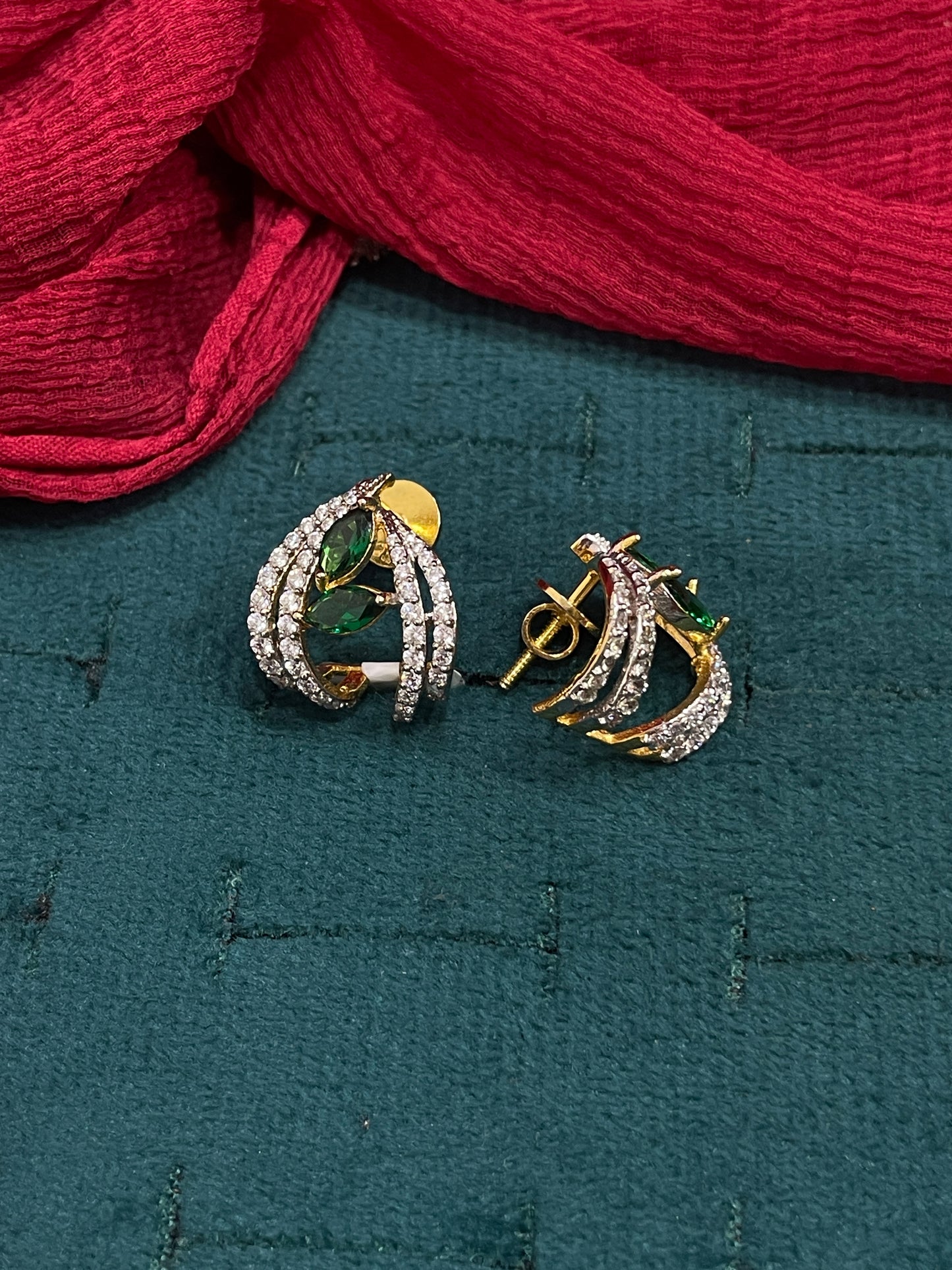 92.5 Silver Leaf Shaped Earrings | Elegant Nature Inspired Design | Jewellery