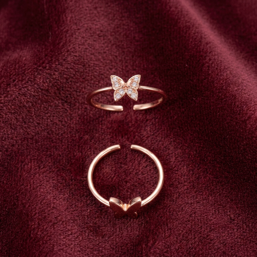 92.5 silver toe rings 