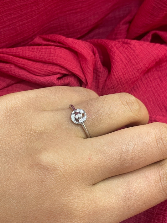 92.5 Silver Ring for Women Size 15 | Stylish Minimal Design | Elegant Fashion Jewellery