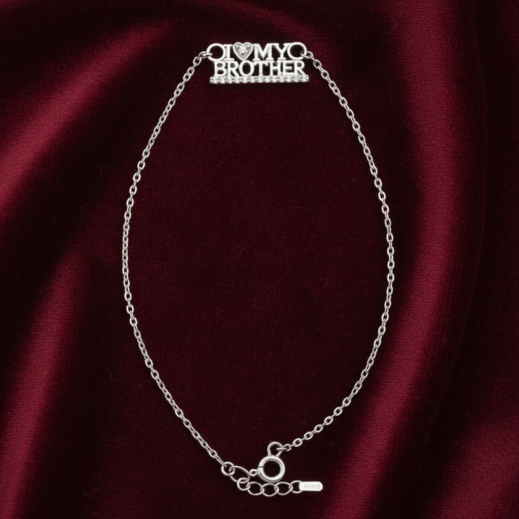 925 Sterling Silver Brother Rakhi | Handcrafted Silver Rakhi for Raksha Bandhan