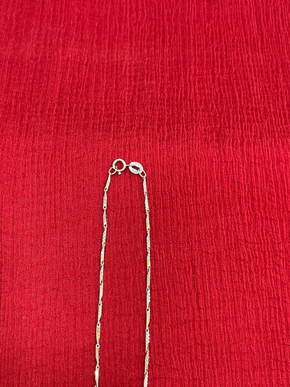 925 Silver Unique Italian Chain - 18 inches