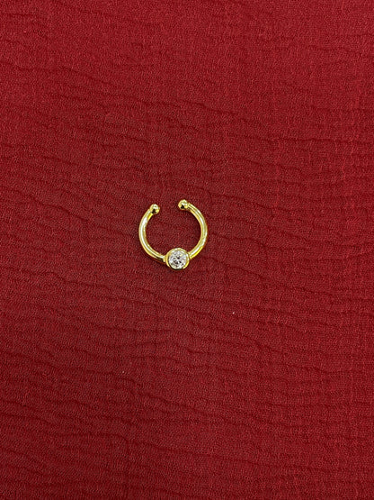92.5 Silver Gold Plated Chic Septum