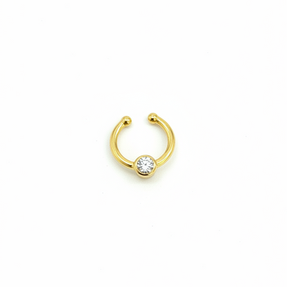 92.5 Silver Gold Plated Chic Septum