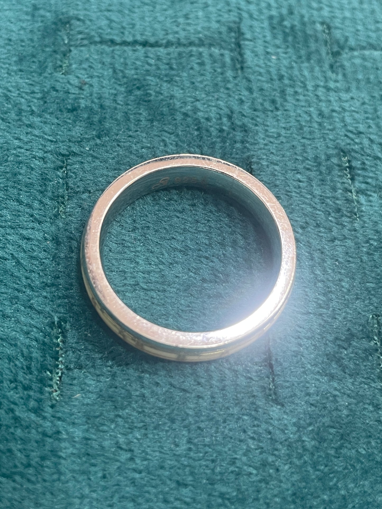 92.5 Silver Radium Men’s Ring Size 21 | Stylish Glow Design | Elegant Jewellery