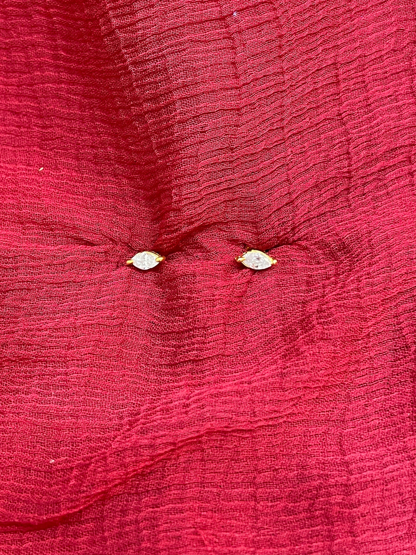 925 silver gold plated drop studs