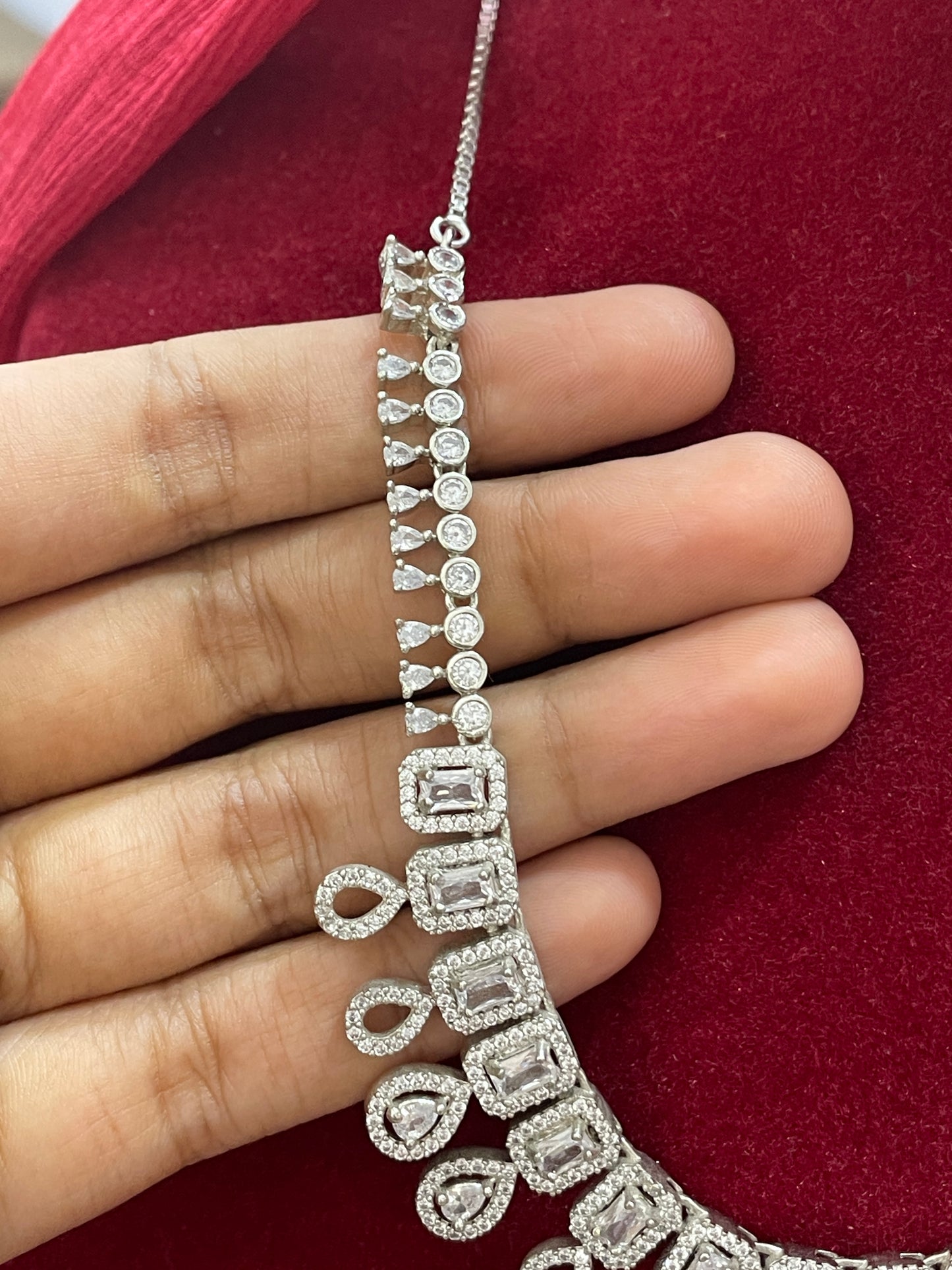 92.5 Silver Stylish Necklace for Women 19 Inches | Chic Elegant Design | Premium Everyday Jewellery
