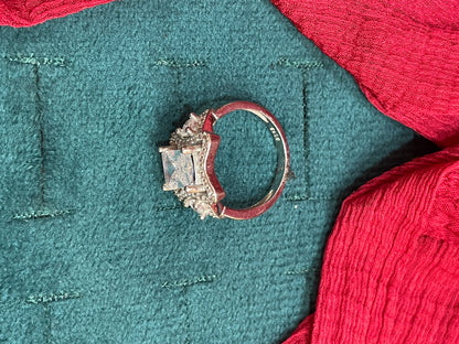 92.5 Silver Stylish Ring for Women Size 12 | Elegant Modern Design | Daily Wear Jewellery