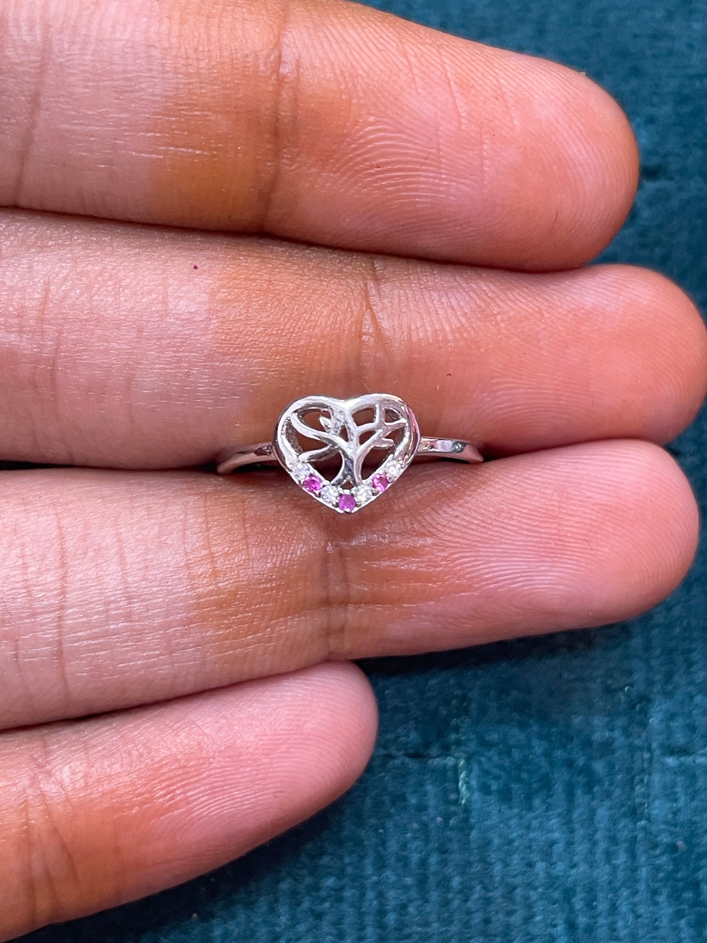 92.5 Silver Heart Ring for Women Size 7 | Stylish Romantic Design | Elegant Gift Jewellery