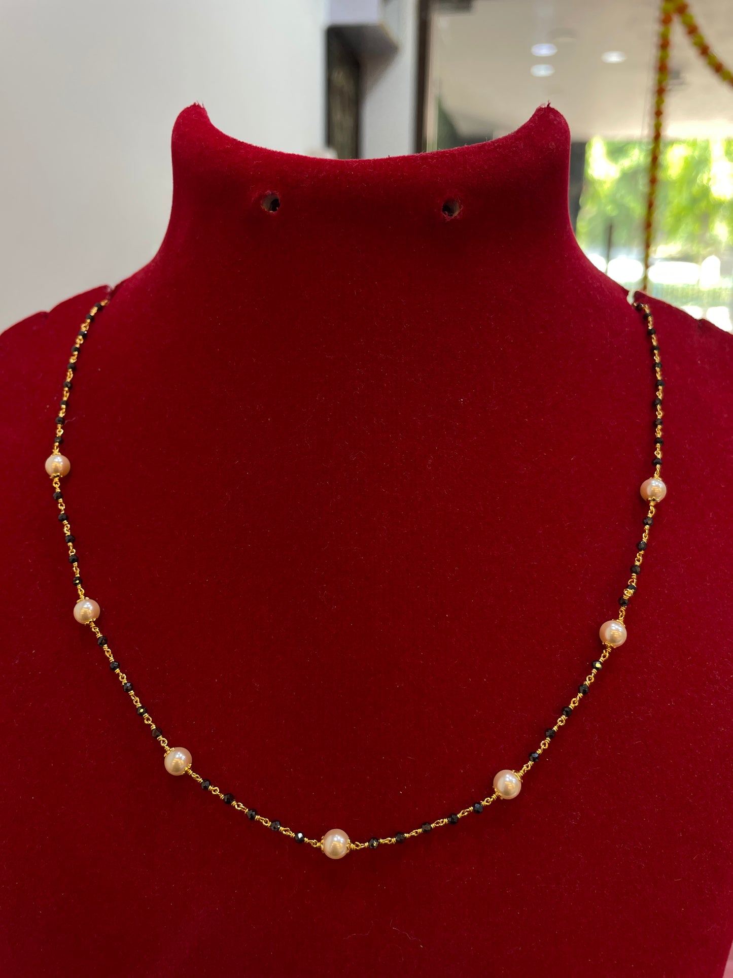 Black bean chains 16 inch