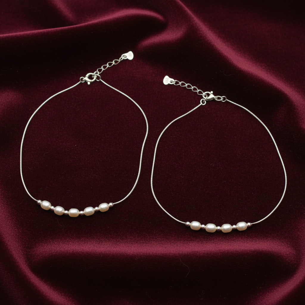 92.5 silver anklets 