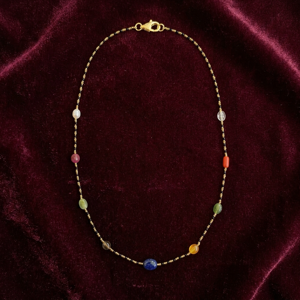 92.5 silver black bead chains 