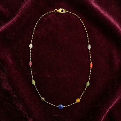 92.5 silver black bead chains 