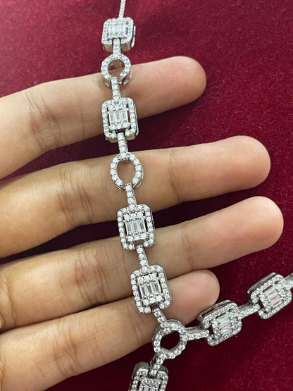 92.5 Silver Stylish Classy Necklace for Women 19 Inches | Elegant Premium Design | Modern Jewellery