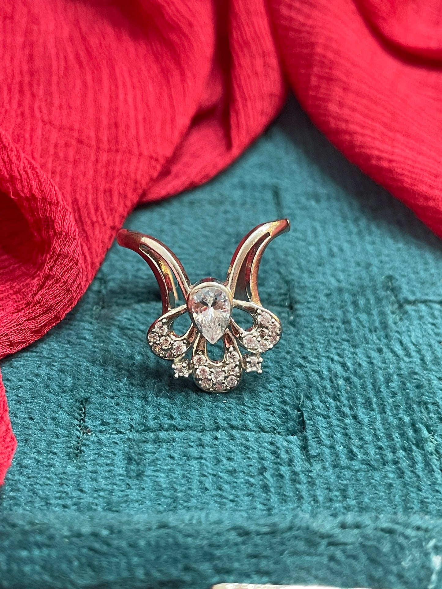 92.5 Silver Vanki Ring for Women Size 10 | Stylish Traditional Design | Elegant Jewellery