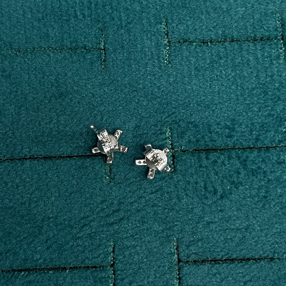 92.5 Silver White Stone Star Studs | Elegant Sparkle Design | Jewellery pair